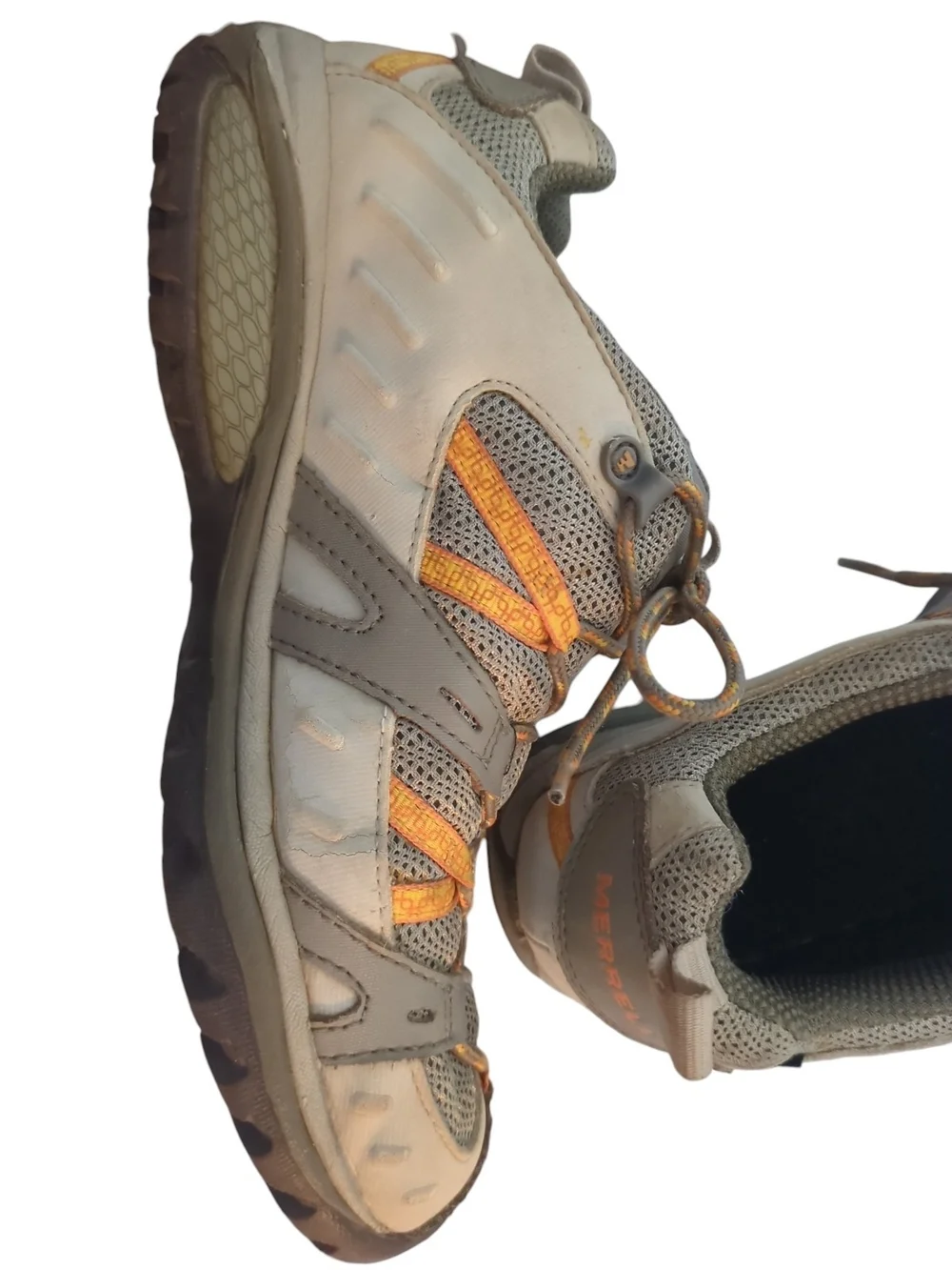 Merrell Siren Sport 2 Hiking Shoes Women 9.5 Gray Orange J52408 Vibram Gorpcore
